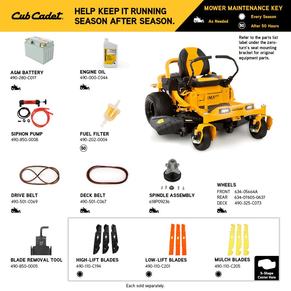 Cub Cadet Ultima ZT1 54 – 24HP Zero-Turn Mower, 54″ AeroForce Deck
