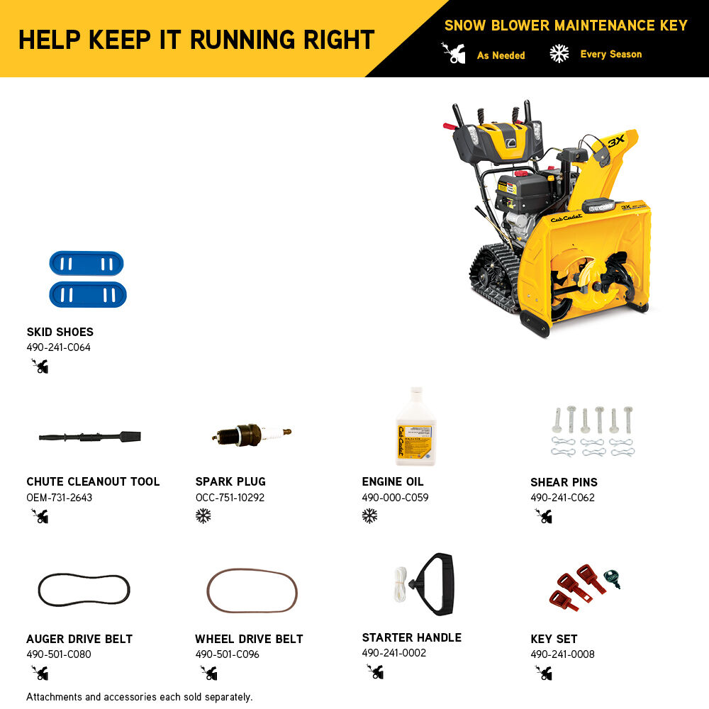 CUB CADET 3X® 26' TRAC SNOW BLOWER (31AH7DVX710)